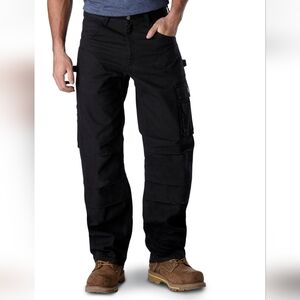 Dakota WorkPro Series Men's Stretch Duck Cargo Work Pants Size 42/30 Black